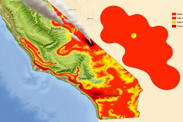 california fires map