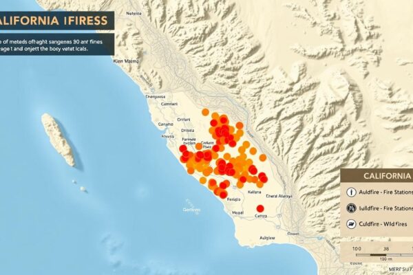 california fires map