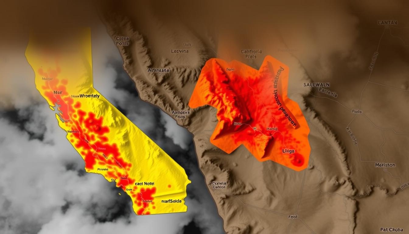 california fires map