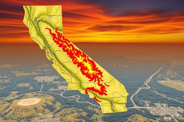 california fires map