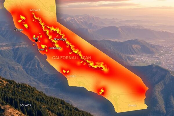 california fires map